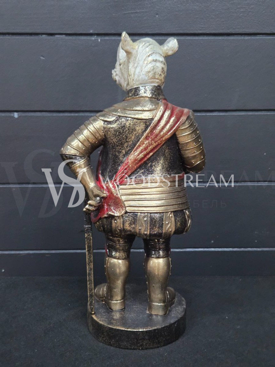 Часы/Скульптура в стиле Маккензи Чайлдс Носорог