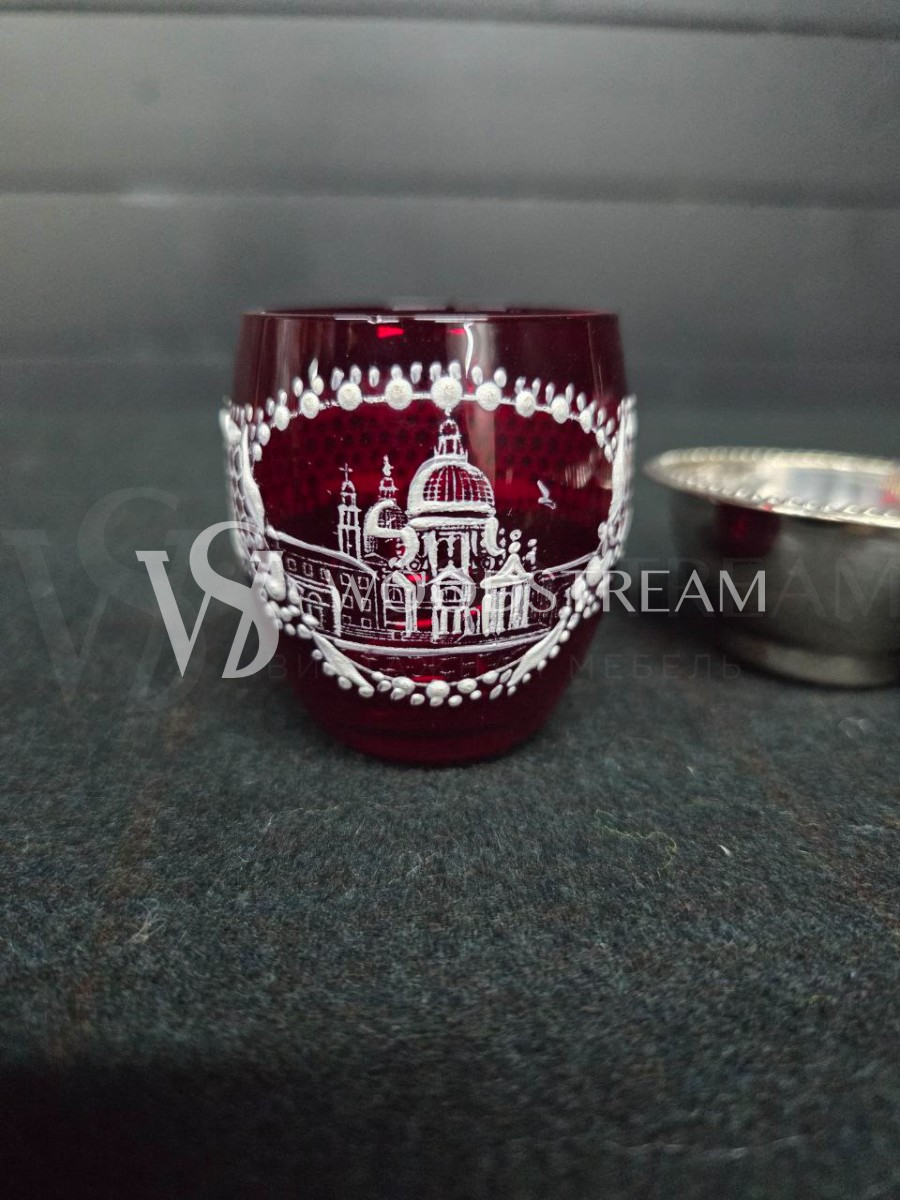 Набор для специй и соусов и икорница на подставке