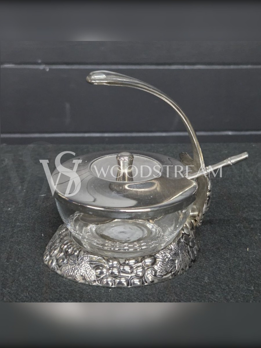 Ваза/Розетка/Сахарница с ложкой винтажная