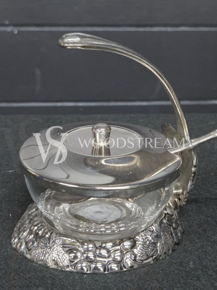 Ваза/Розетка/Сахарница с ложкой винтажная