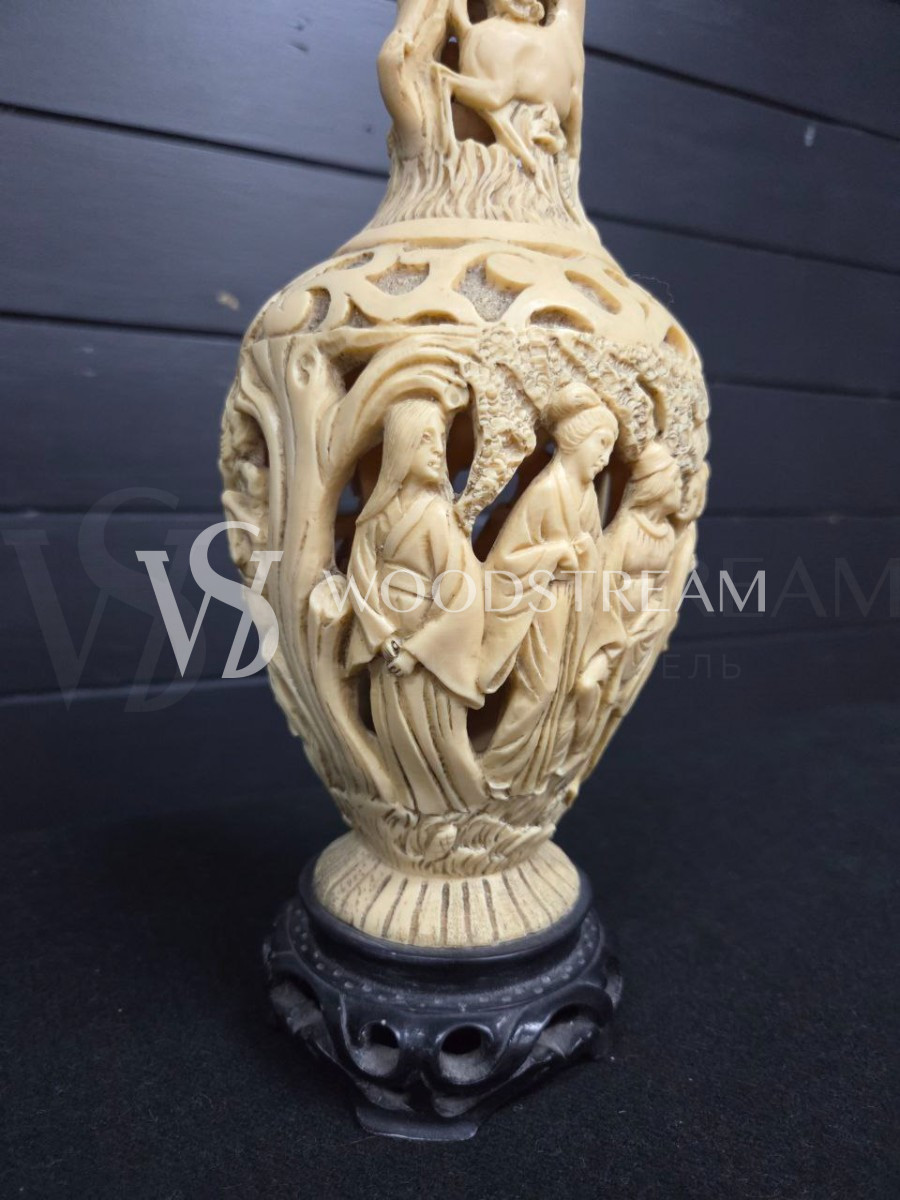 Ваза с крышкой декоративная в восточном стиле