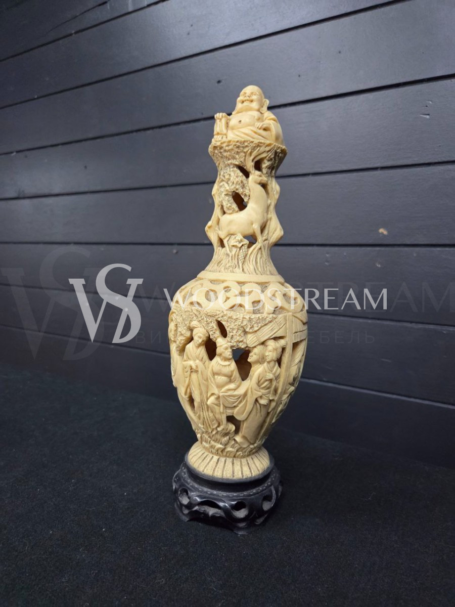 Ваза с крышкой декоративная в восточном стиле