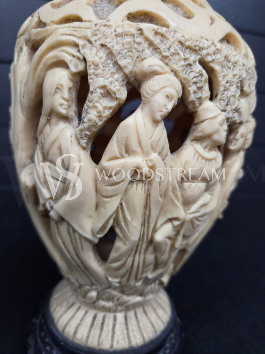 Ваза с крышкой декоративная в восточном стиле