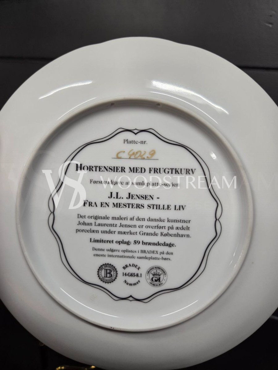 Тарелка декоративная винтажная Цветы