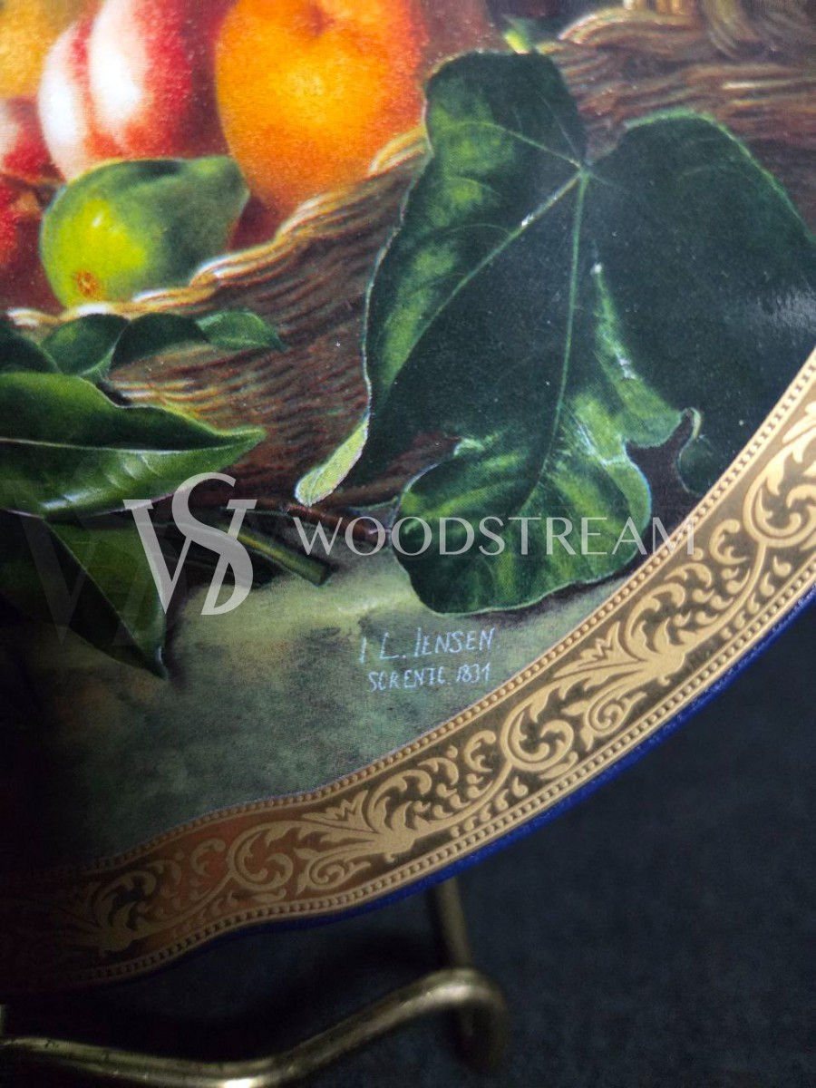 Тарелка декоративная винтажная Цветы