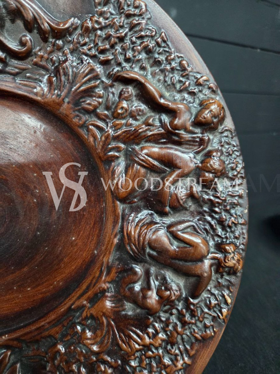 Тарелка декоративная/Чеканка винтажная 2 штуки