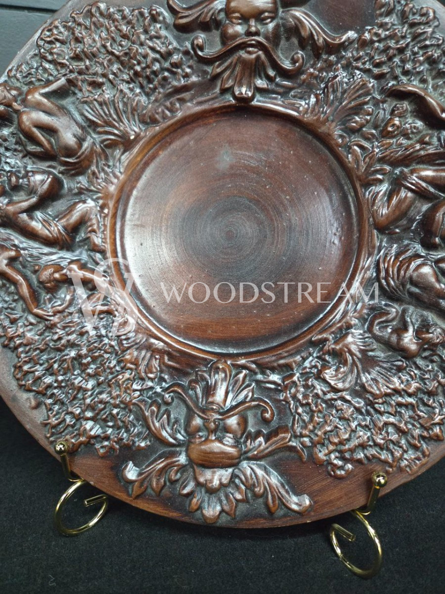 Тарелка декоративная/Чеканка винтажная 2 штуки