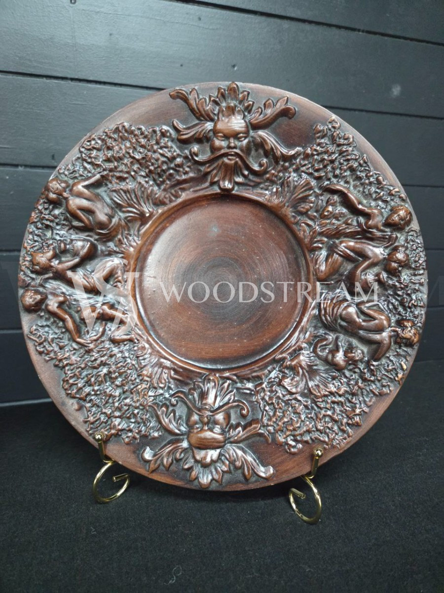 Тарелка декоративная/Чеканка винтажная 2 штуки