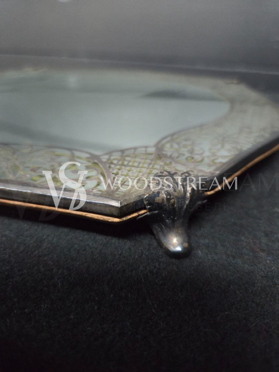 Поднос зеркальный винтажный