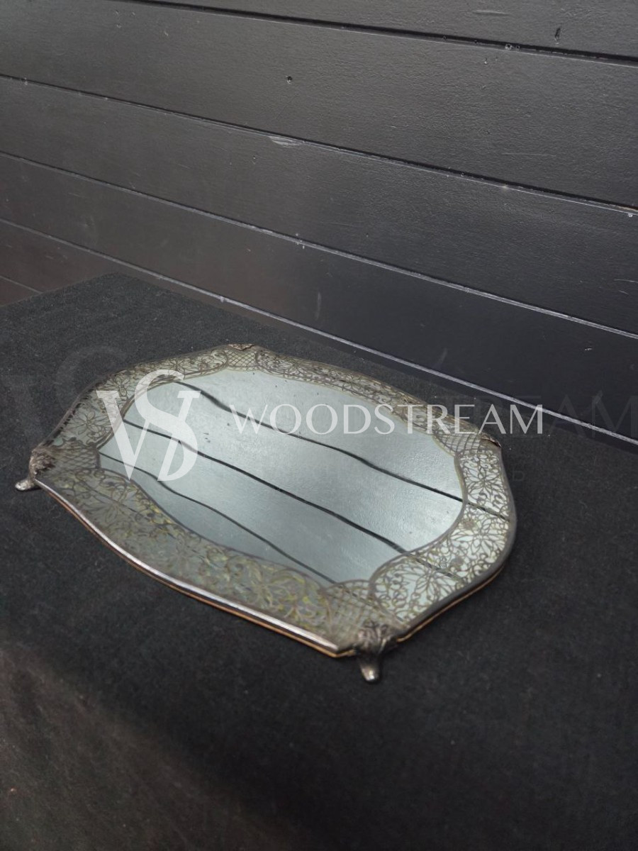 Поднос зеркальный винтажный