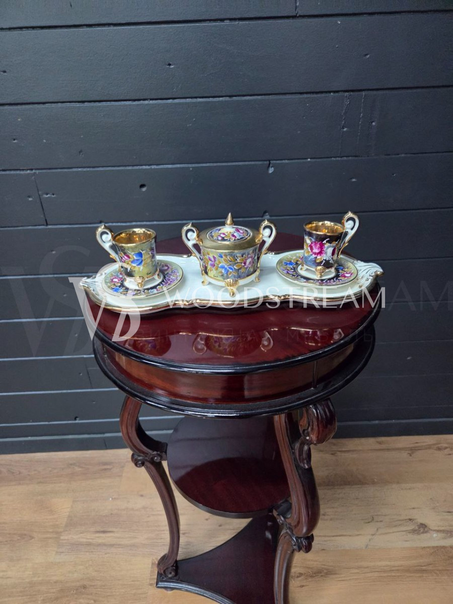 Сервиз чайный/кофейный на 2 персоны на подносе Каподимонте