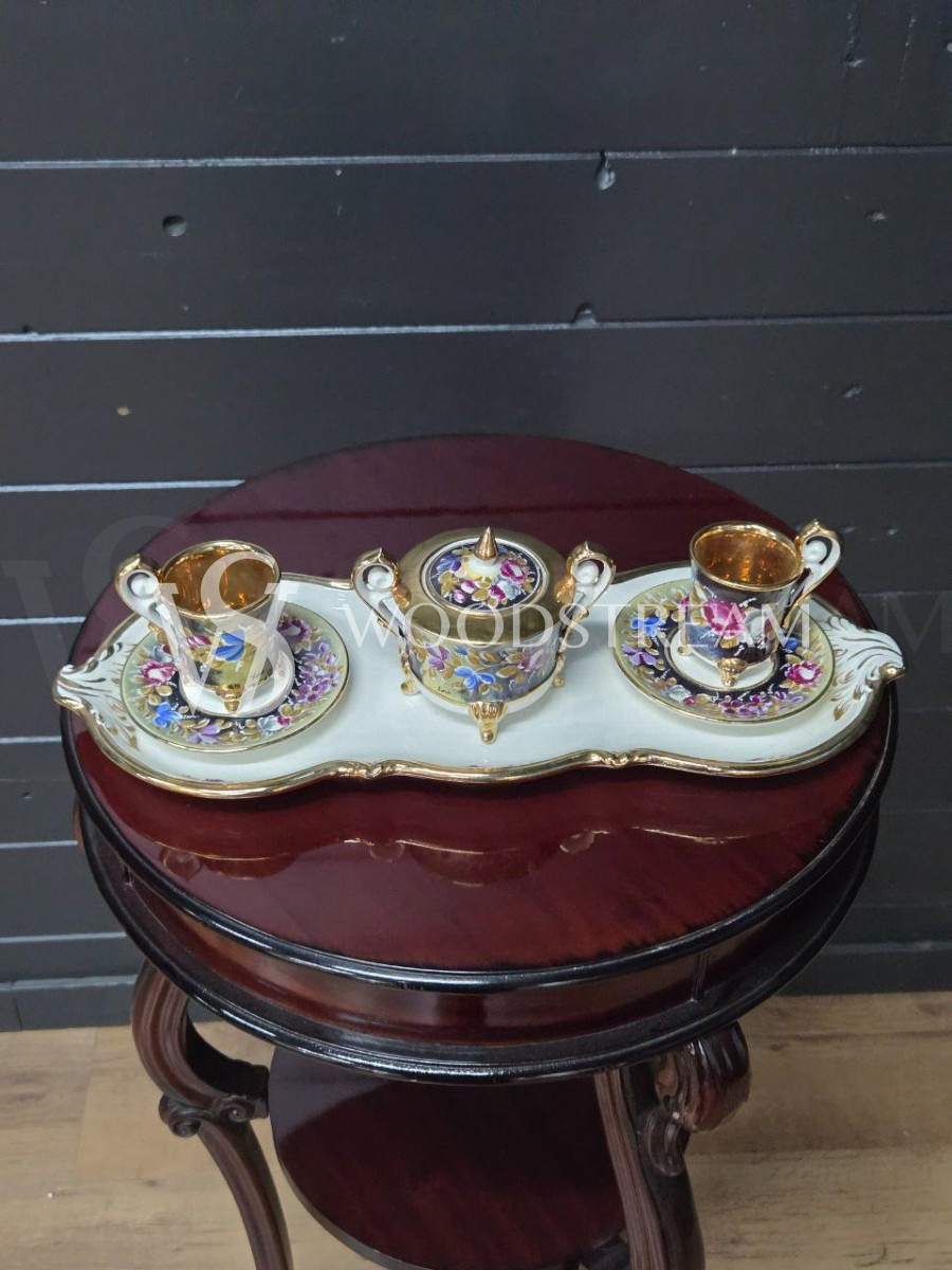 Сервиз чайный/кофейный на 2 персоны на подносе Каподимонте