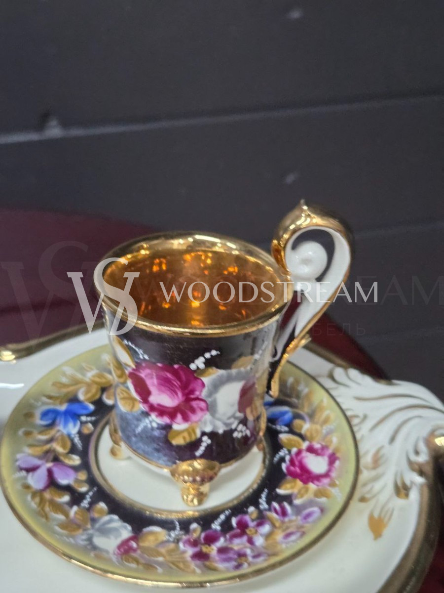 Сервиз чайный/кофейный на 2 персоны на подносе Каподимонте