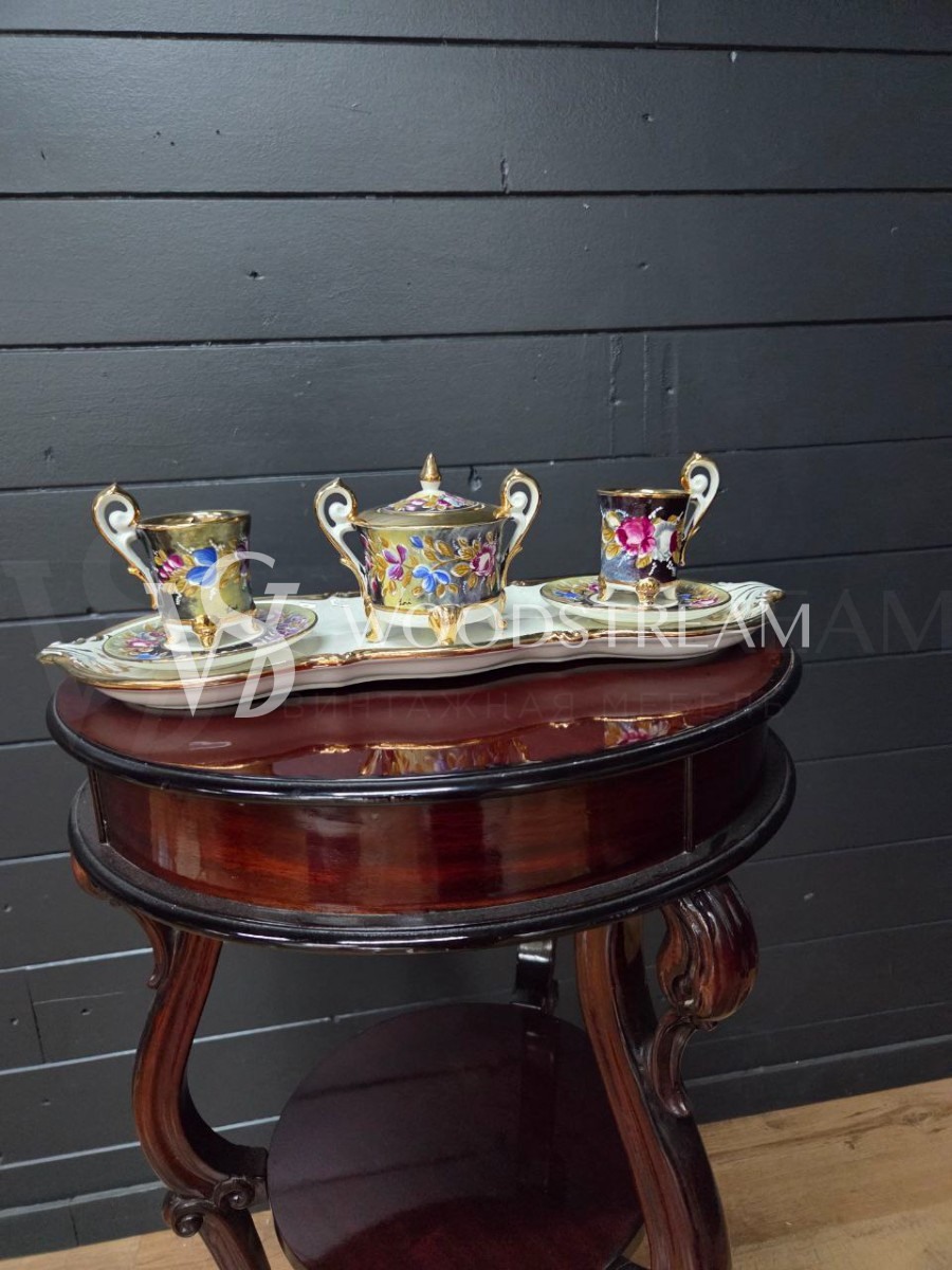 Сервиз чайный/кофейный на 2 персоны на подносе Каподимонте