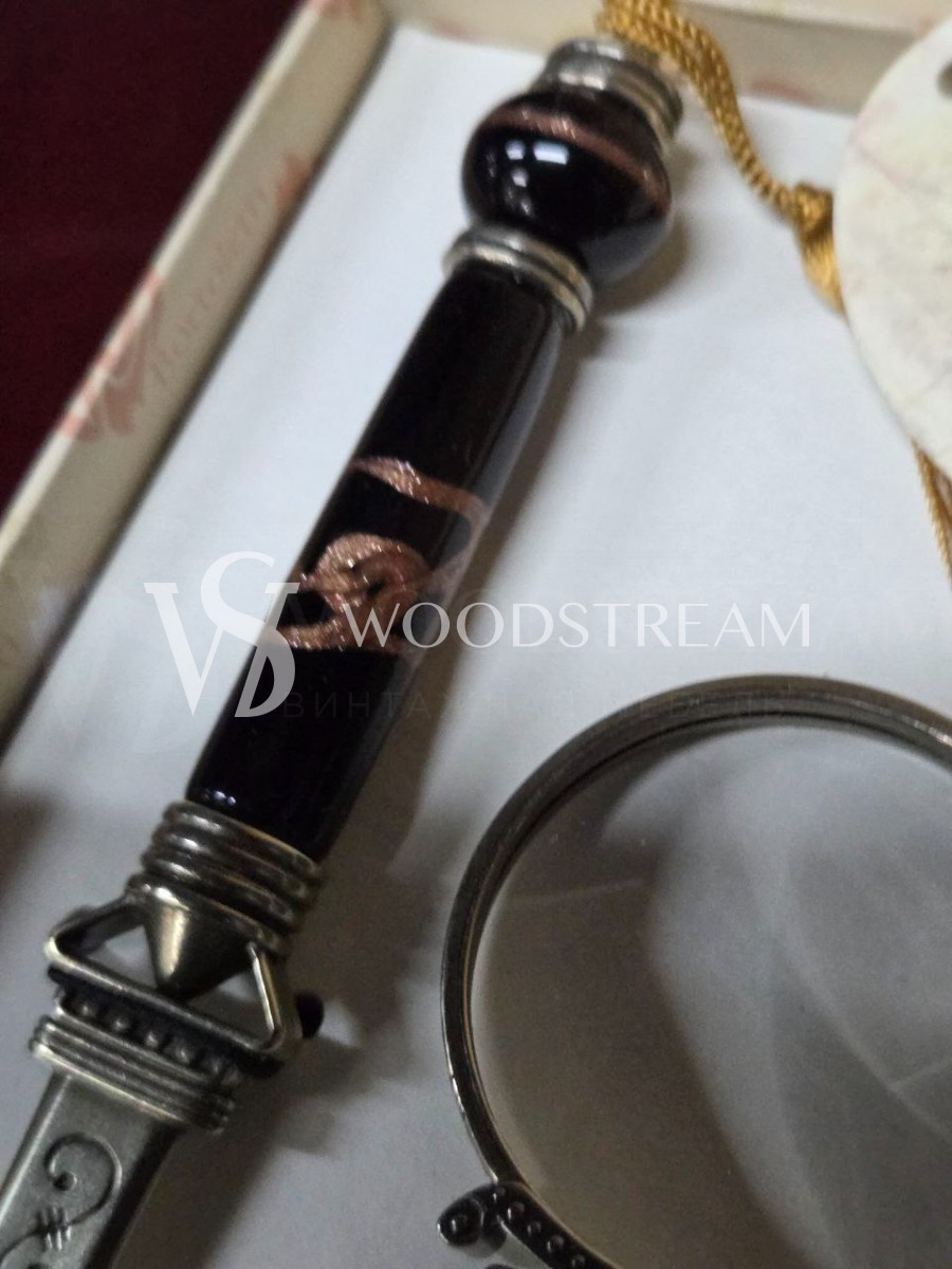 Набор кабинетный Нож и Лупа в оригинальной упаковке Bortoletti