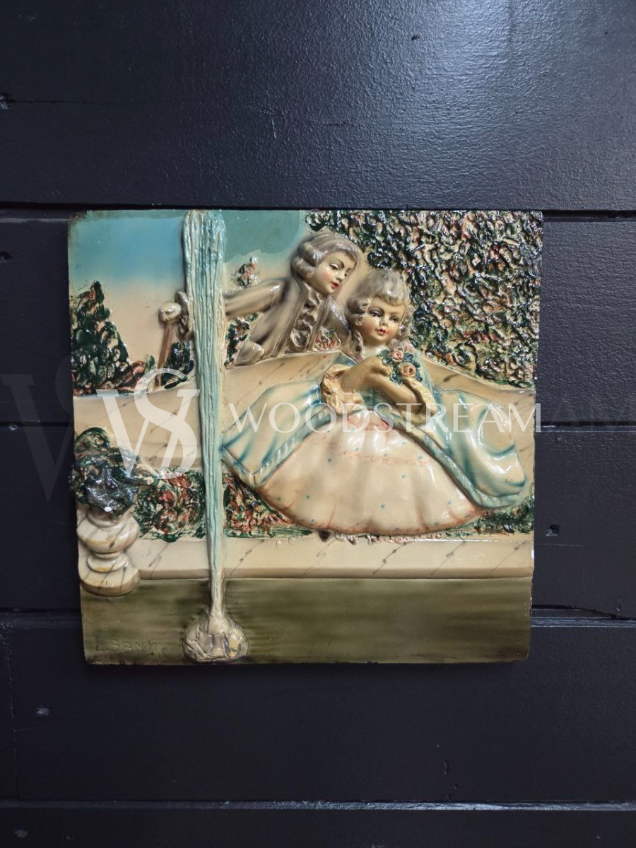 Картина/Панно/Барельеф с галантной сценой 2 штуки