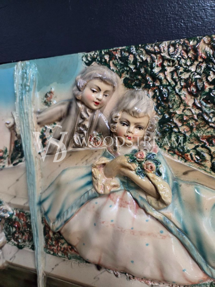 Картина/Панно/Барельеф с галантной сценой 2 штуки