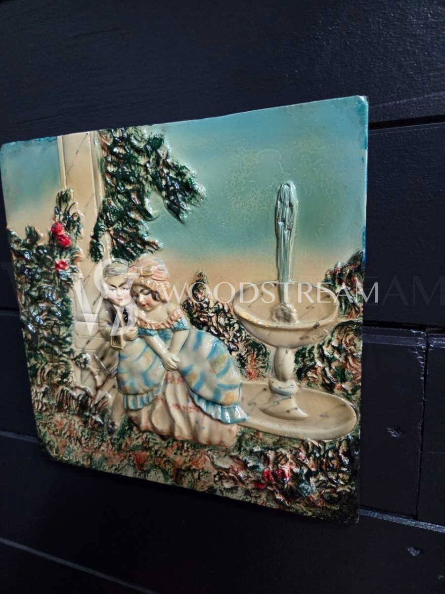 Картина/Панно/Барельеф с галантной сценой 2 штуки