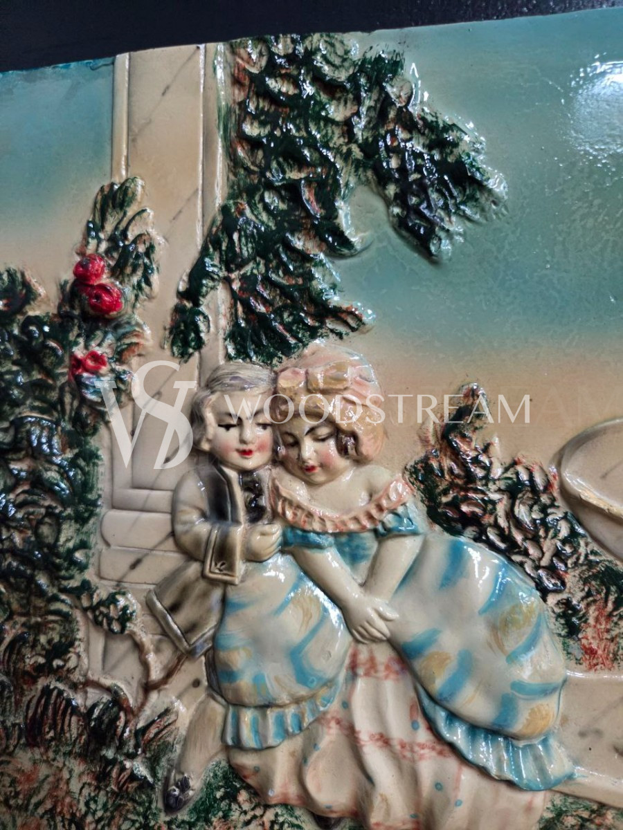 Картина/Панно/Барельеф с галантной сценой 2 штуки