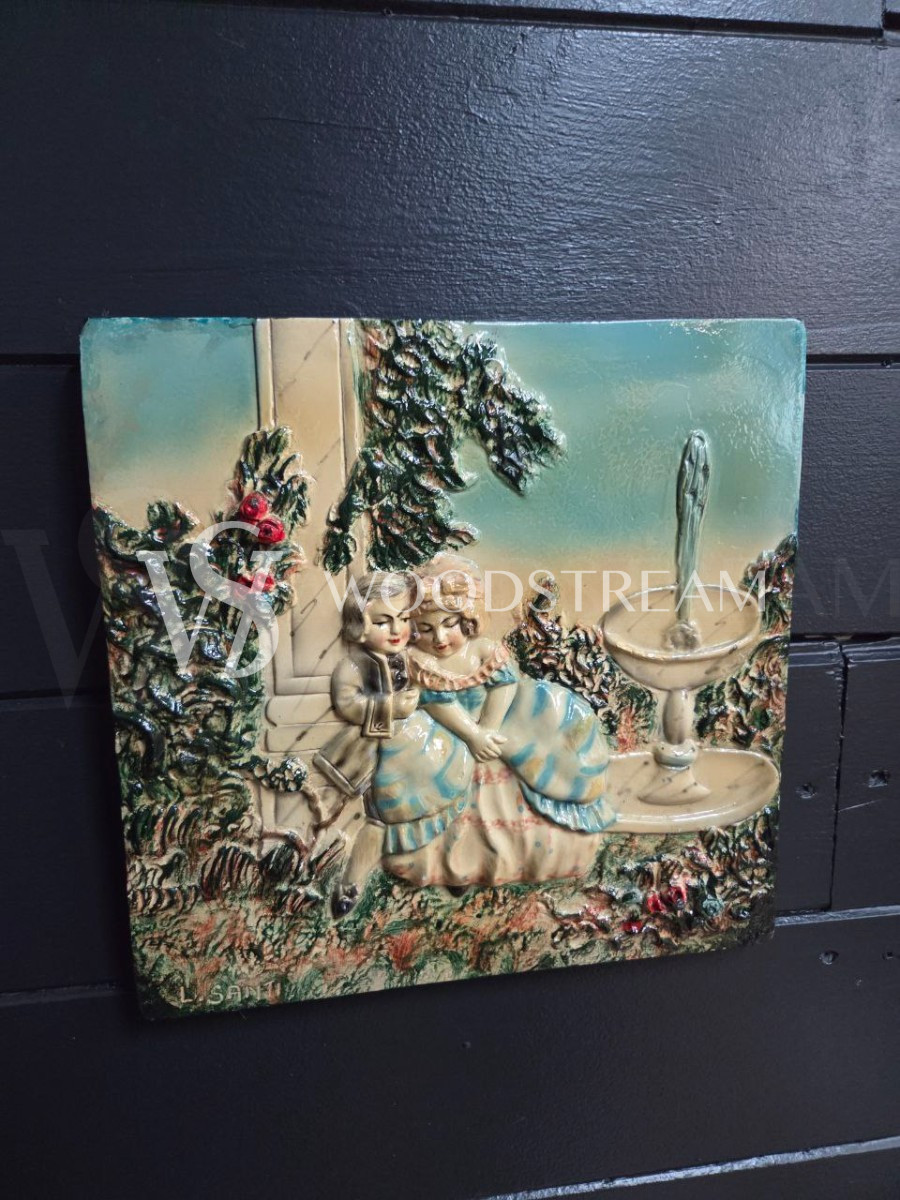 Картина/Панно/Барельеф с галантной сценой 2 штуки