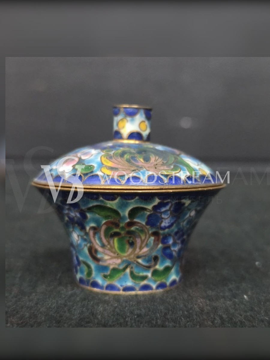 Ваза с крышкой декоративная Клуазоне