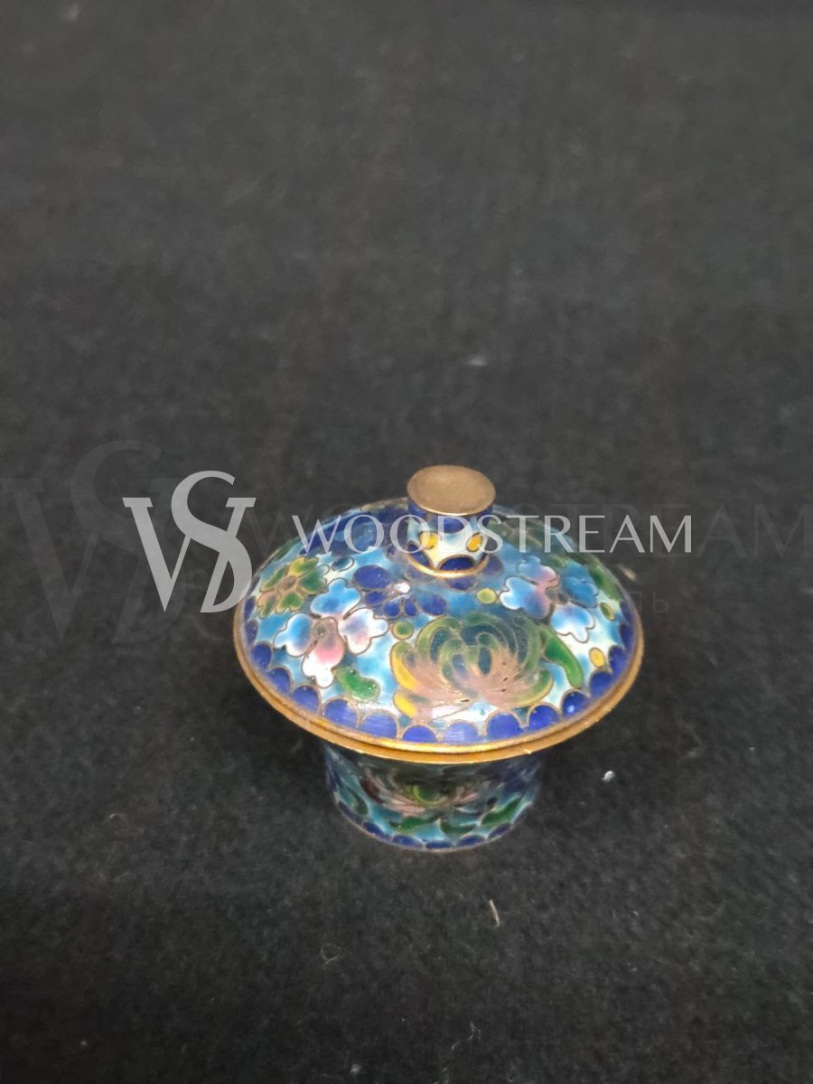 Ваза с крышкой декоративная Клуазоне