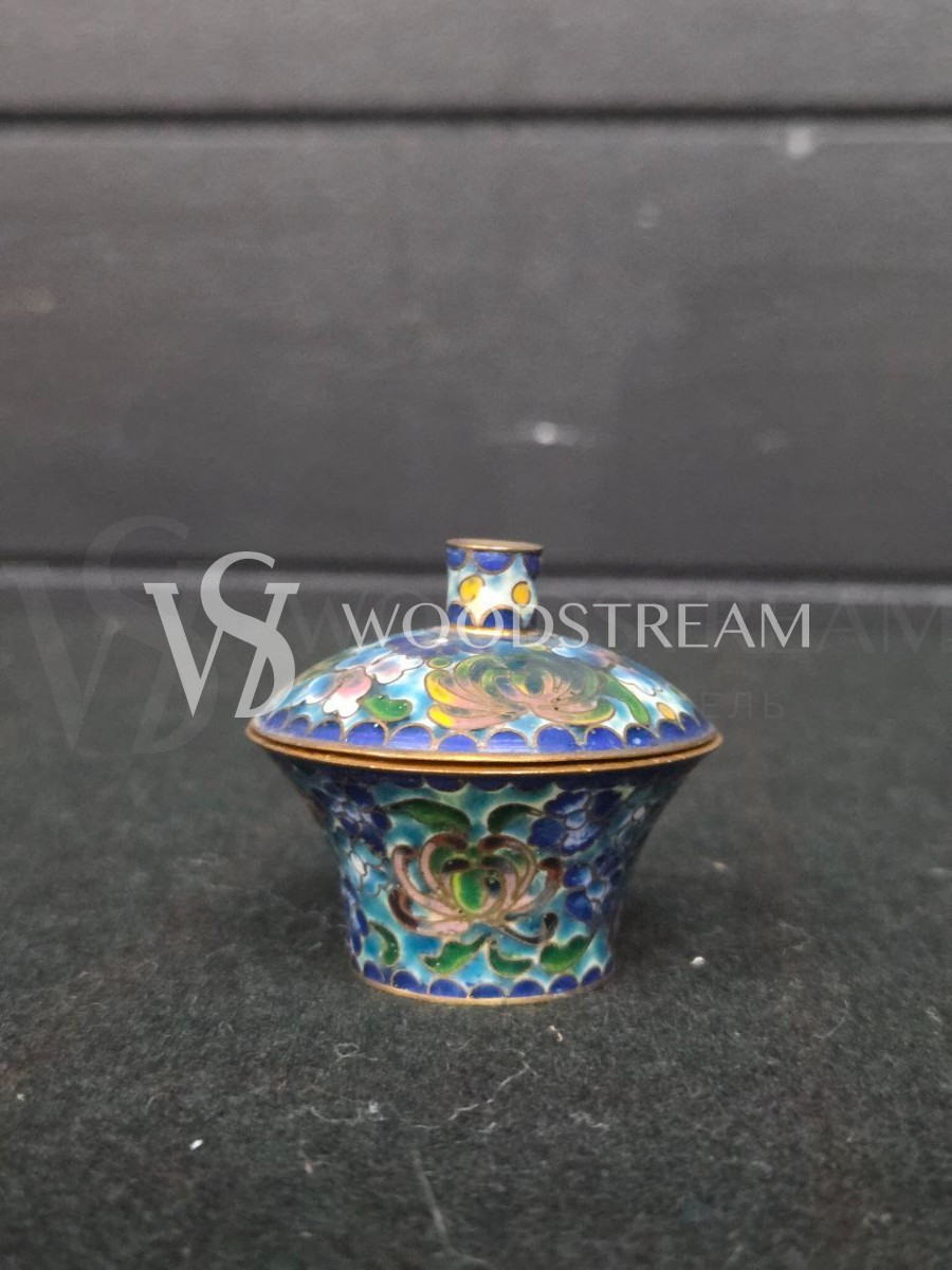 Ваза с крышкой декоративная Клуазоне
