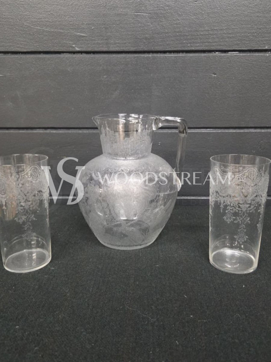Набор: Кувшин и Стакан 2 штуки винтажный
