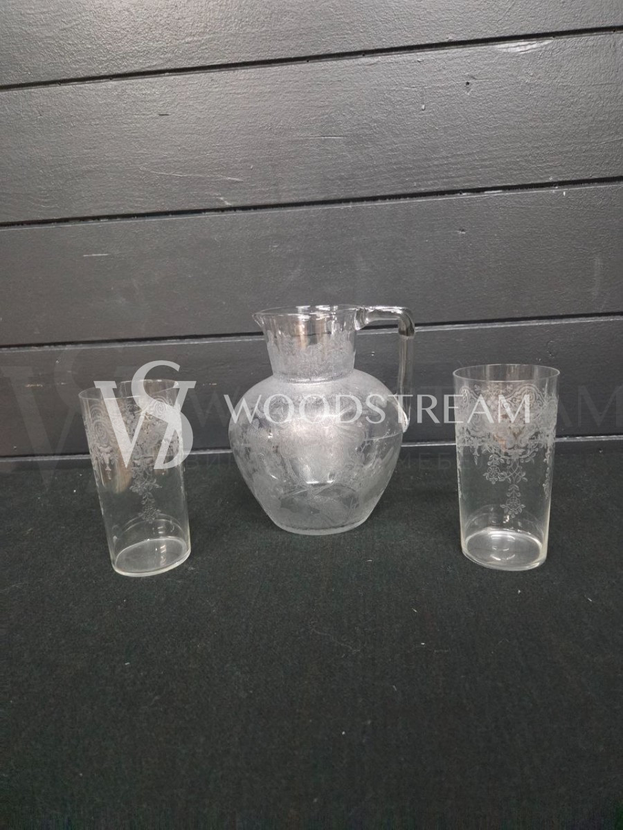 Набор: Кувшин и Стакан 2 штуки винтажный