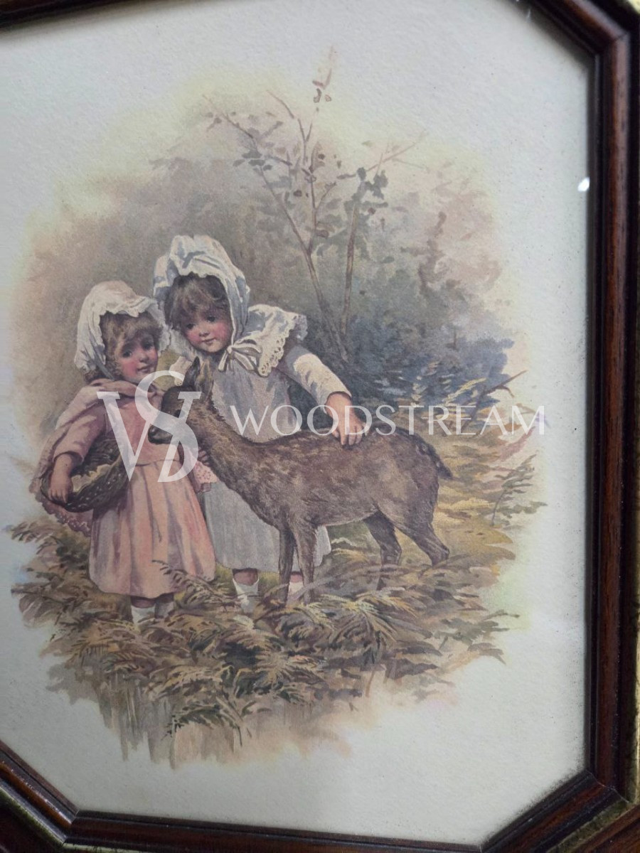 Картина винтажная Дети 2 штуки