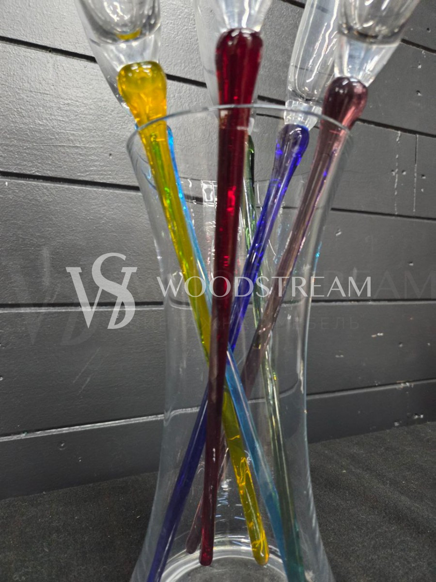 Набор для шампанского: Ваза/Стакан и фужер/бокал 6 штук