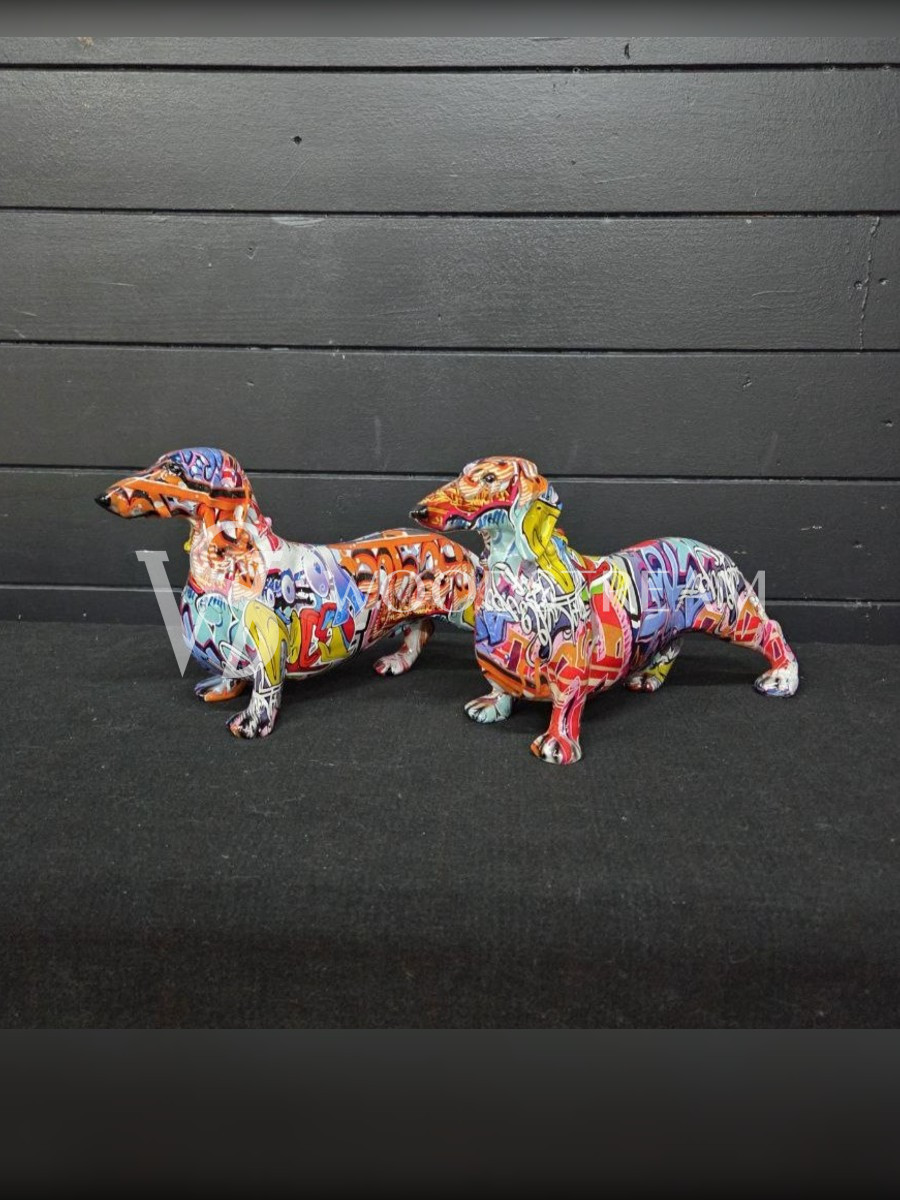 Статуэтка/Скульптура/Фигура Собака/Такса 2 штуки