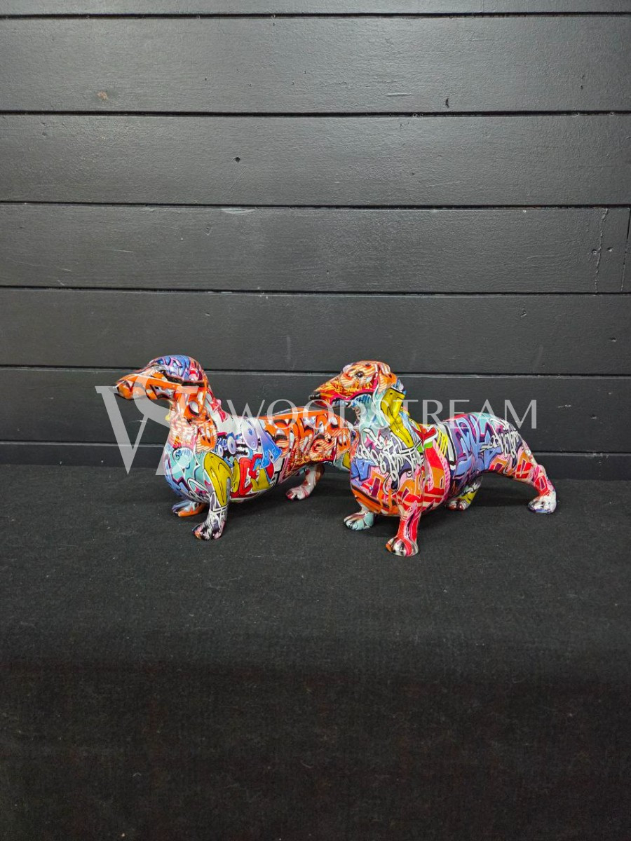 Статуэтка/Скульптура/Фигура Собака/Такса 2 штуки