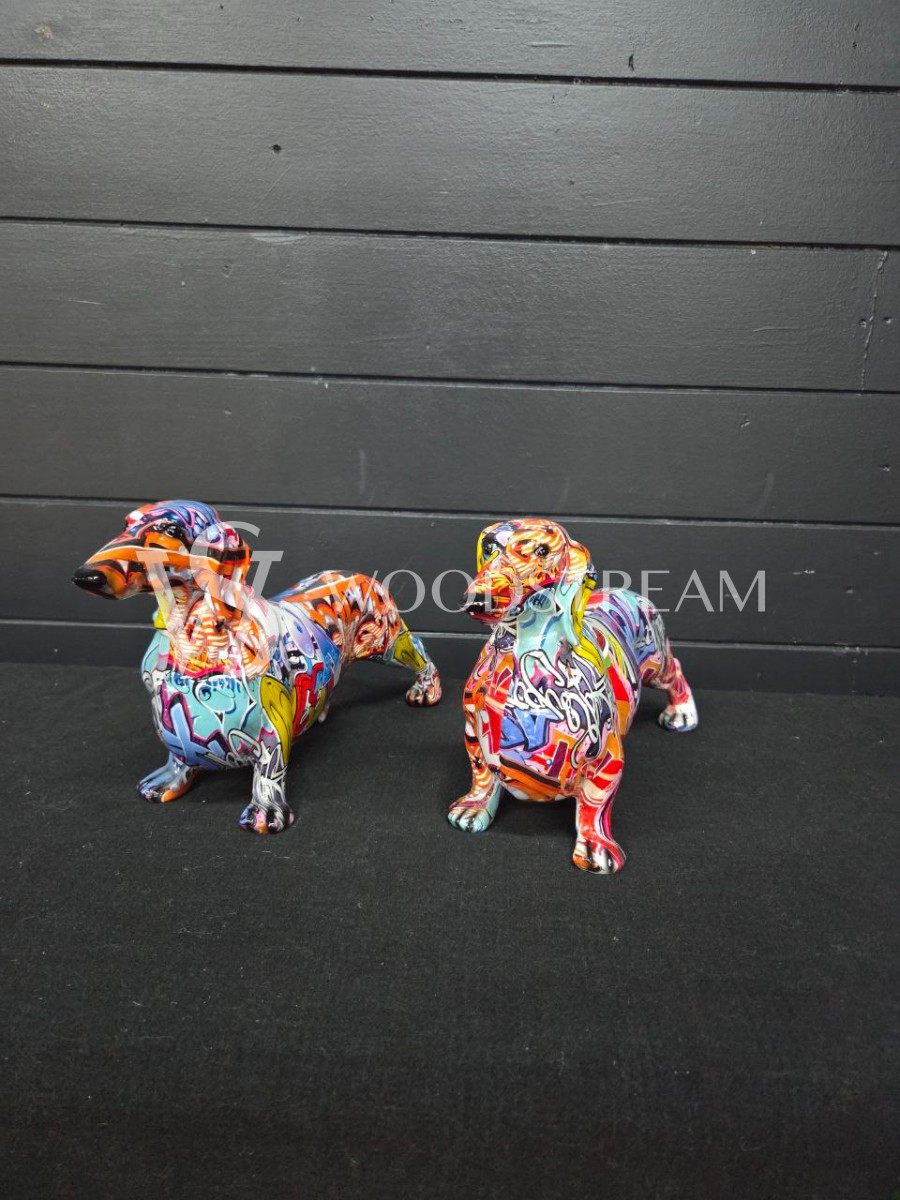 Статуэтка/Скульптура/Фигура Собака/Такса 2 штуки