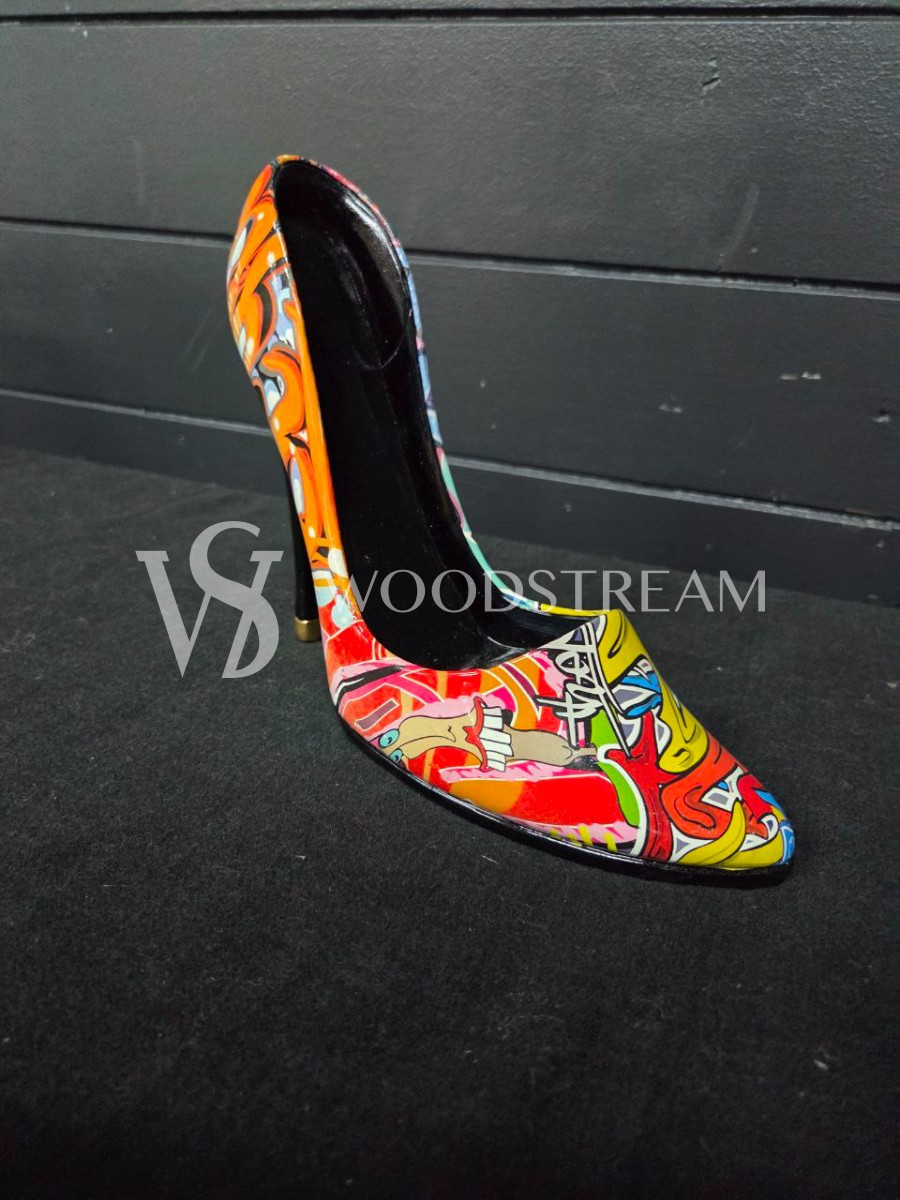 Туфля/Подставка для винных бутылок в форме дамской туфельки