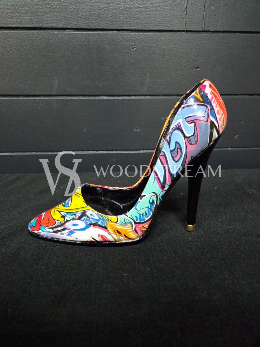 Туфля/Подставка для винных бутылок в форме дамской туфельки