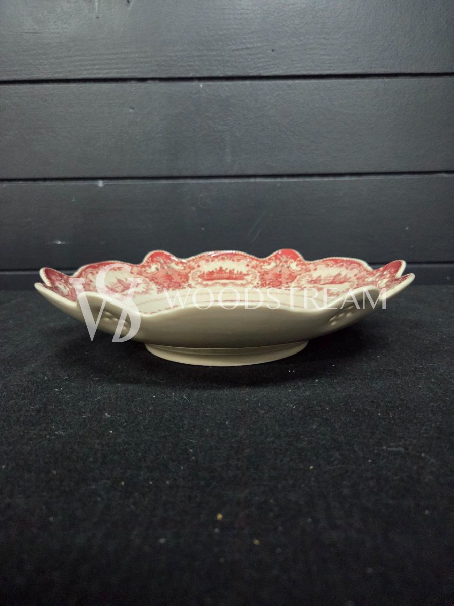 Тарелка/Блюдо винтажное с галантной сценой