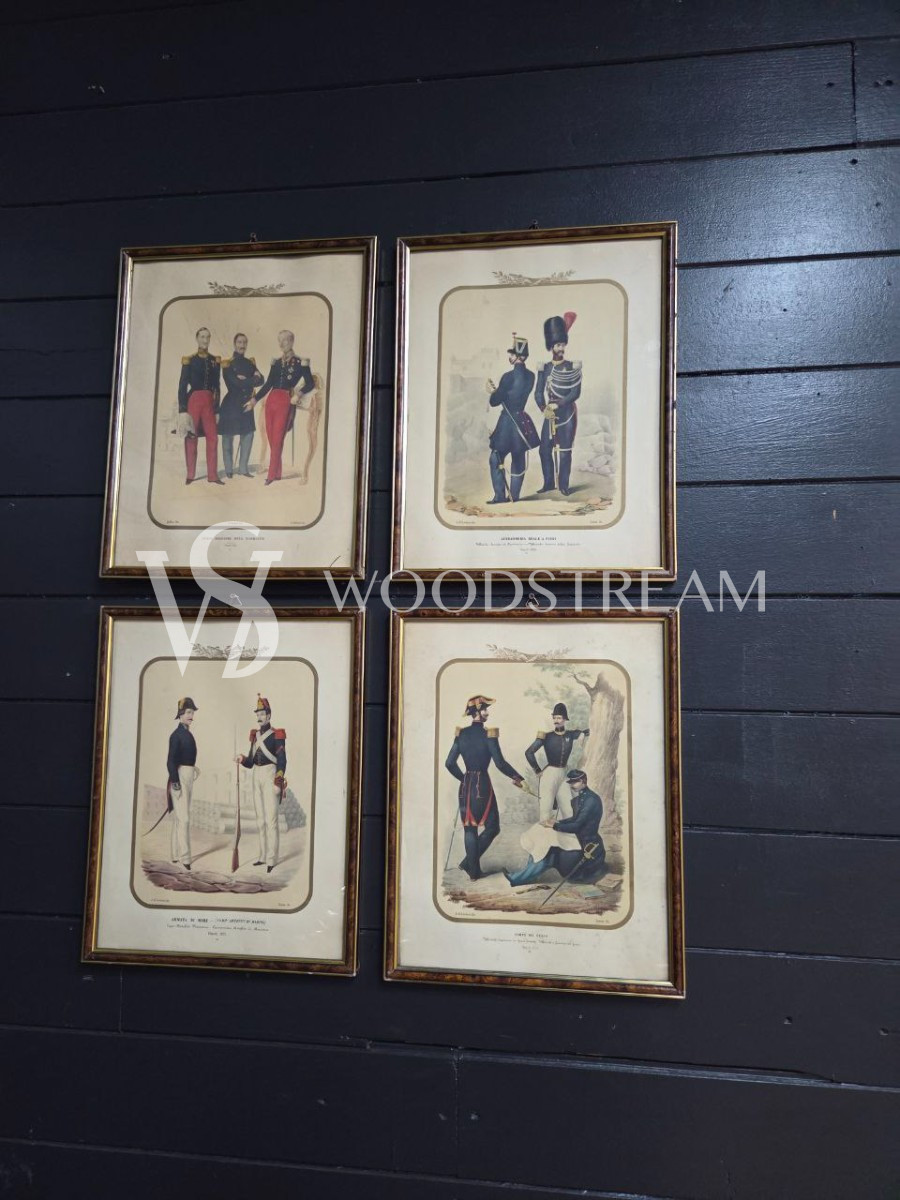 Комплект: Картина/Гравюра 4 штуки