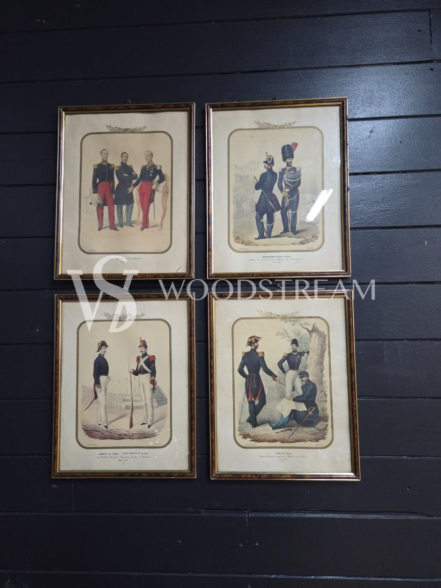 Комплект: Картина/Гравюра 4 штуки