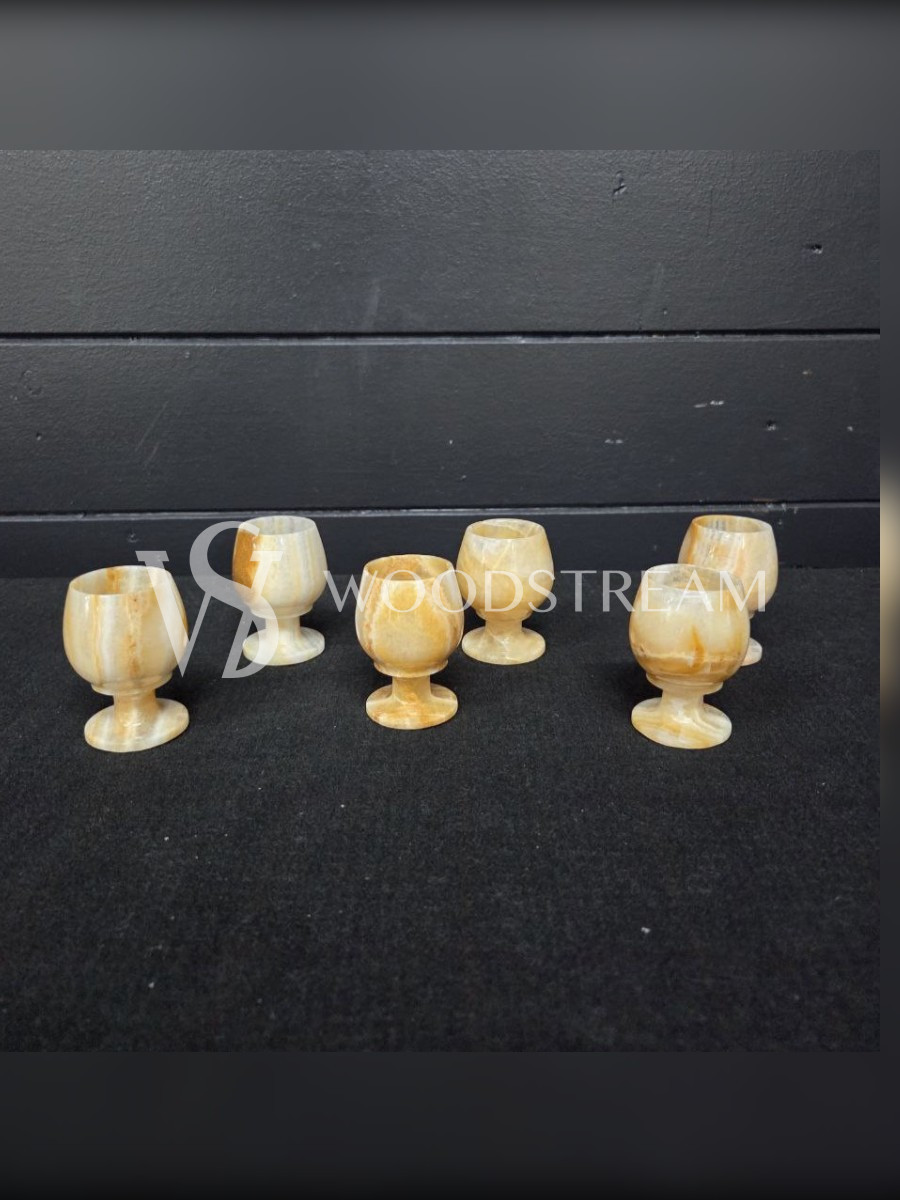 Набор: рюмка из оникса 6 штук