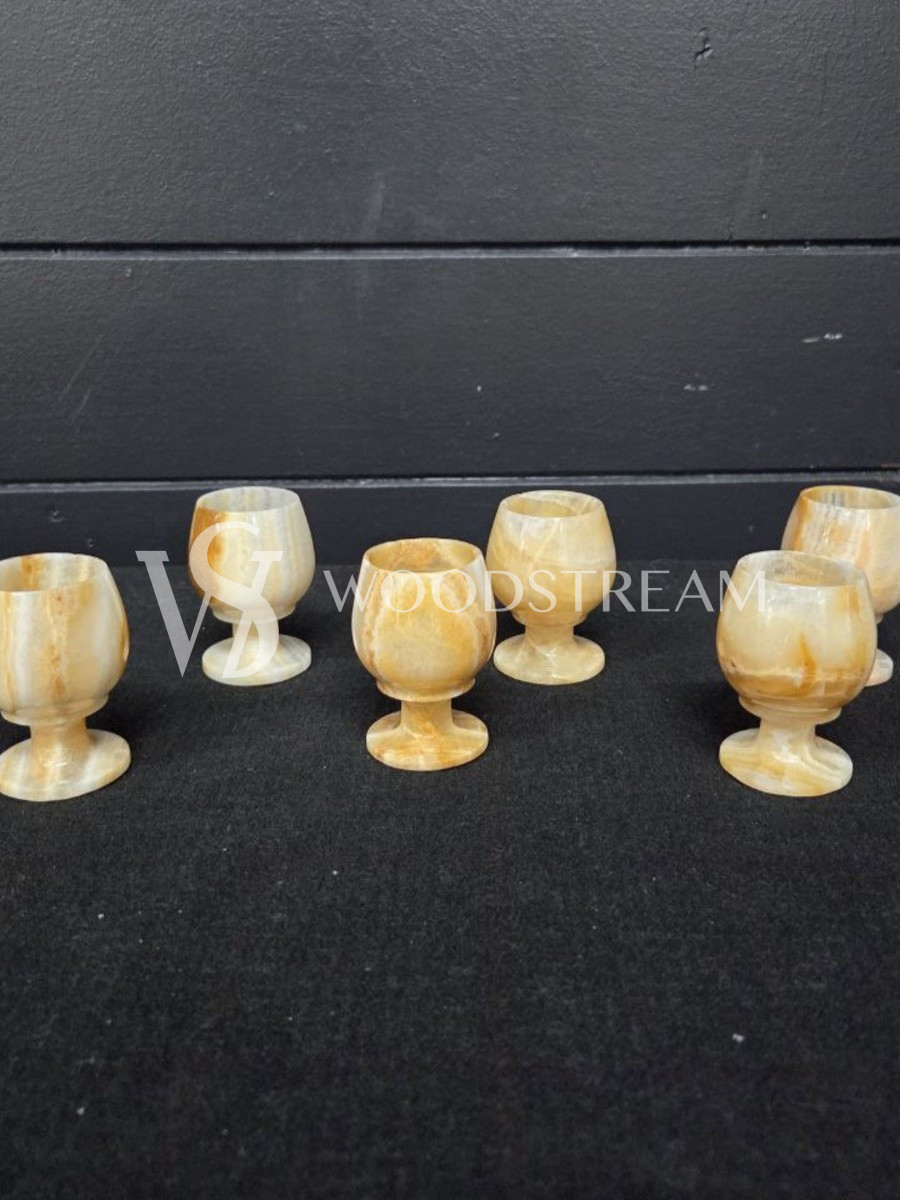 Набор: рюмка из оникса 6 штук