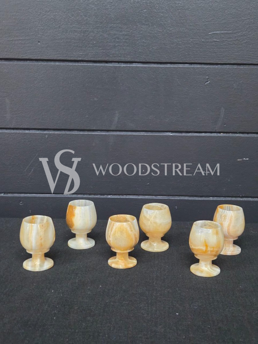 Набор: рюмка из оникса 6 штук