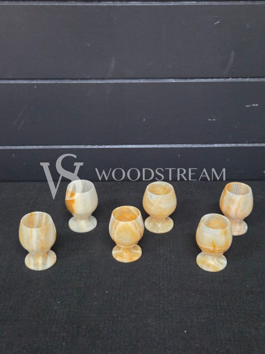 Набор: рюмка из оникса 6 штук