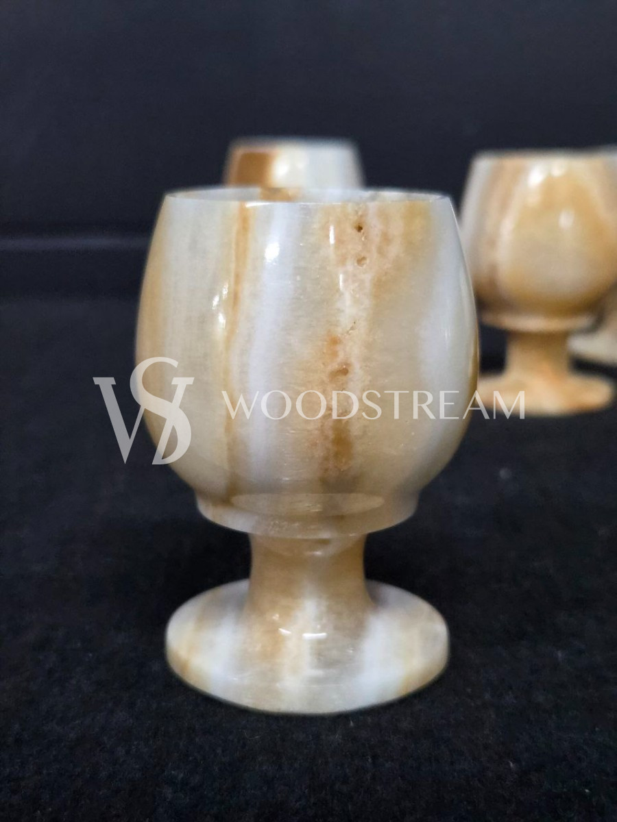 Набор: рюмка из оникса 6 штук