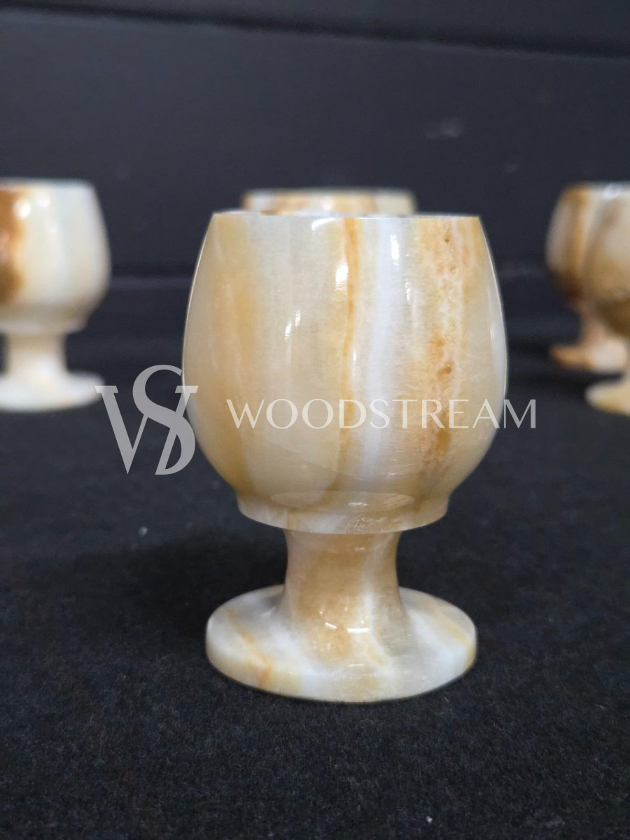 Набор: рюмка из оникса 6 штук