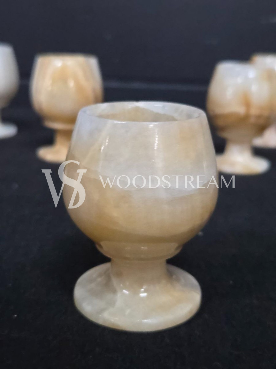 Набор: рюмка из оникса 6 штук