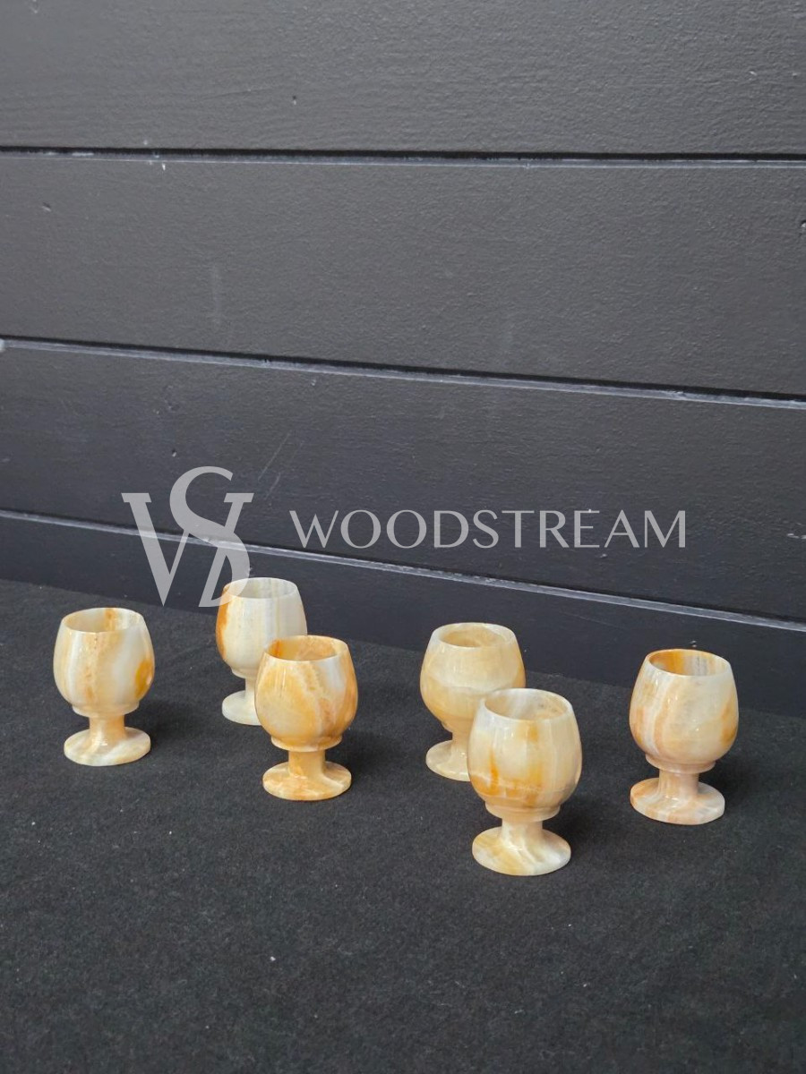 Набор: рюмка из оникса 6 штук
