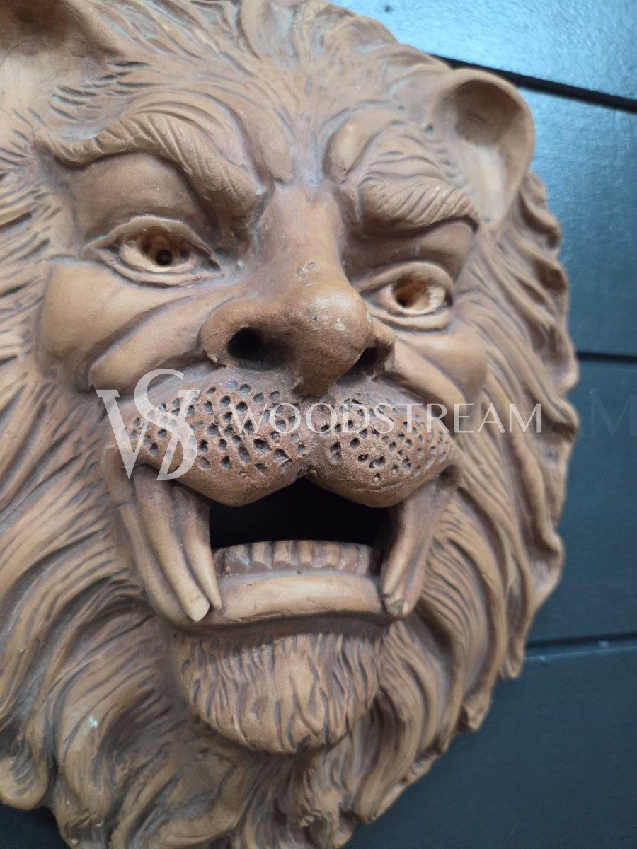 Декоративный элемент/Барельеф Голова льва/Лев