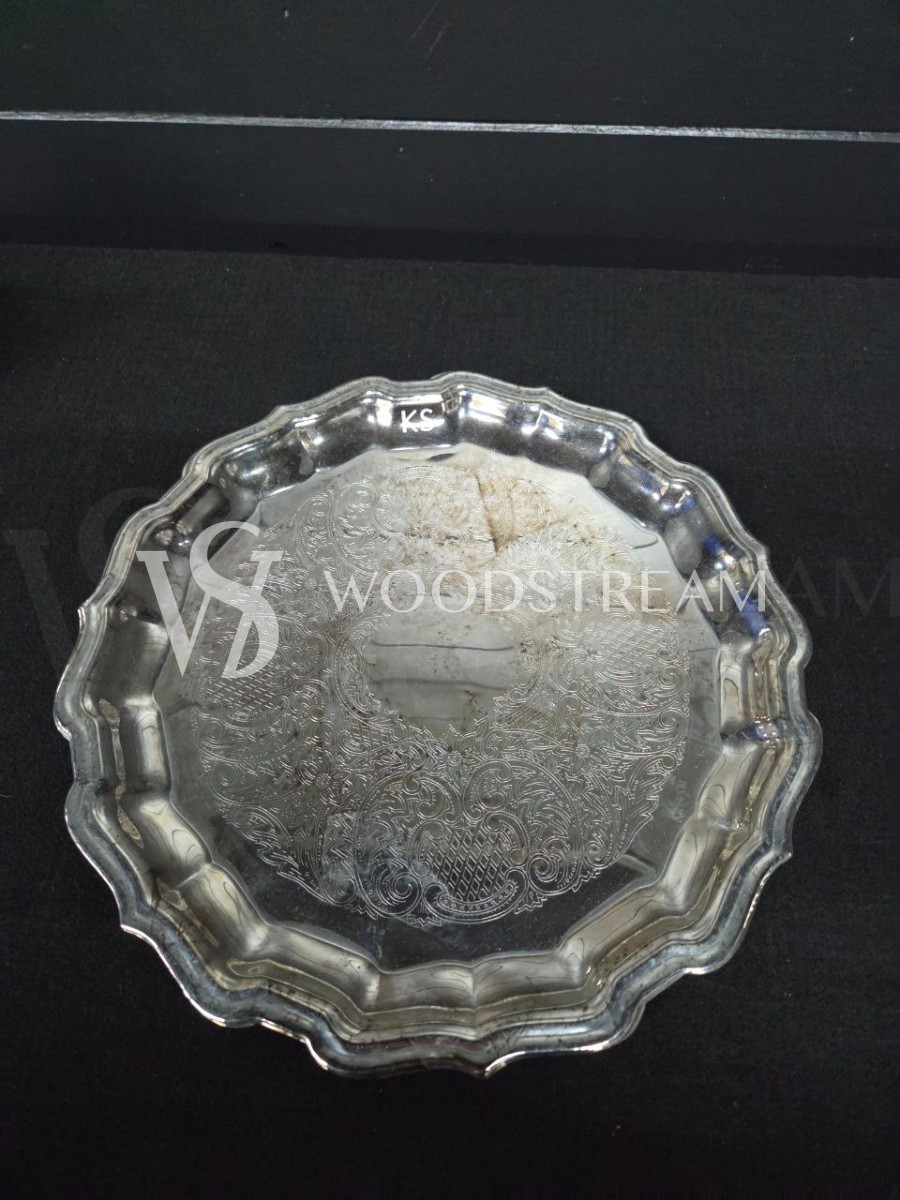 Набор кофейный на подносе винтажный