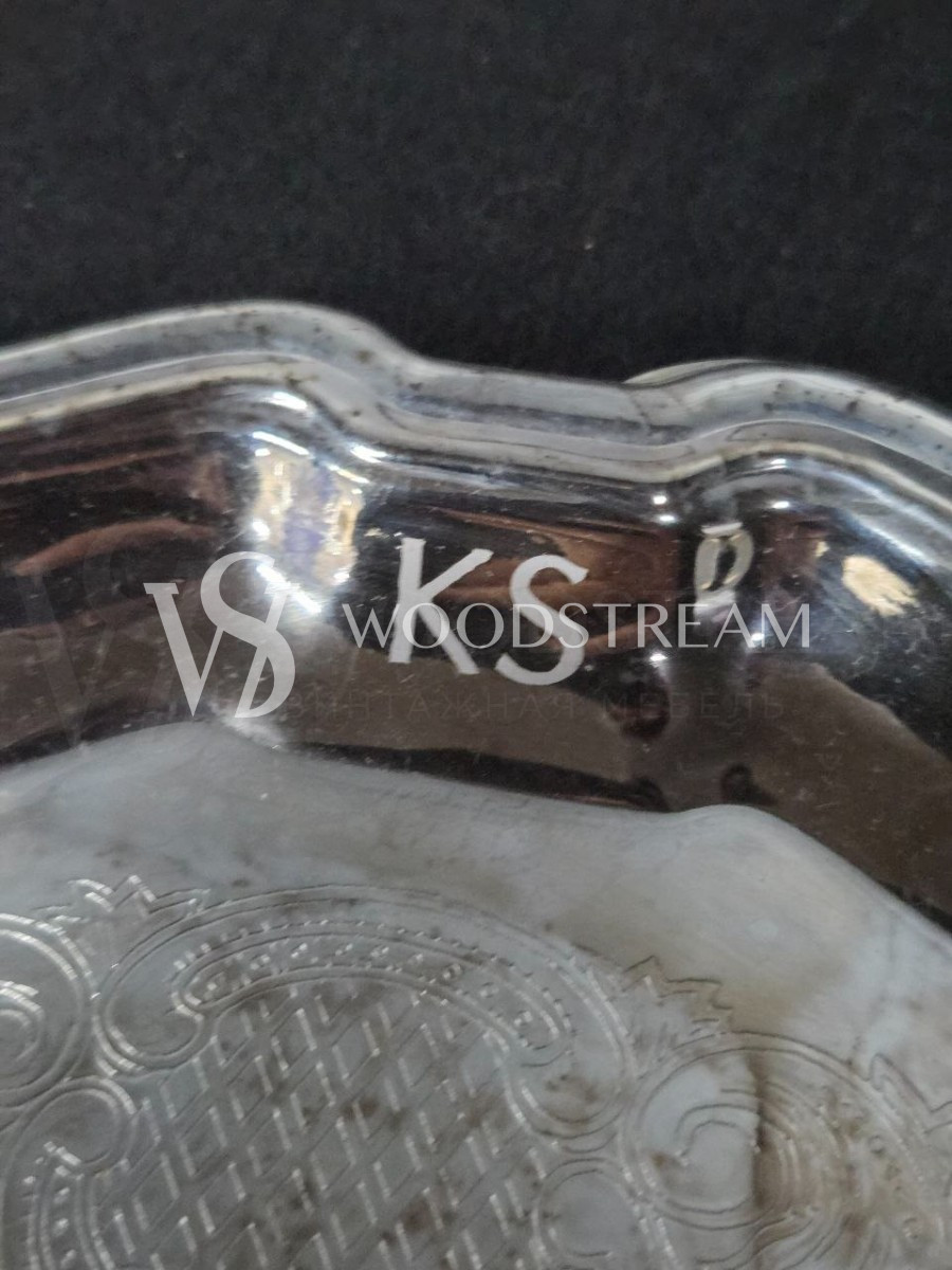 Набор кофейный на подносе винтажный